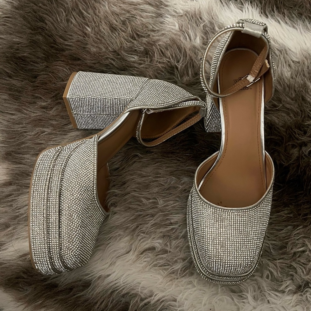 Target Silver Women's Block Heels